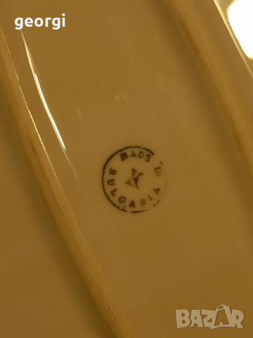 Български порцеланов супник с плато   14/4, снимка 11 - Сервизи - 44889529