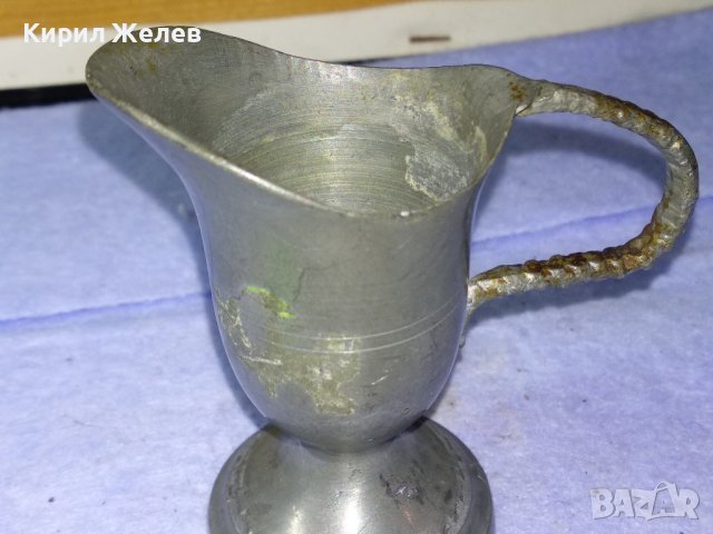 СТАРИННА АР НУВО МЕТАЛНА КАНИЧКА За МЛЯКО СМЕТАНА За КОЛЕКЦИЯ ДЕКОРАЦИЯ БИТОВ КЪТ 41272, снимка 9 - Антикварни и старинни предмети - 43650725