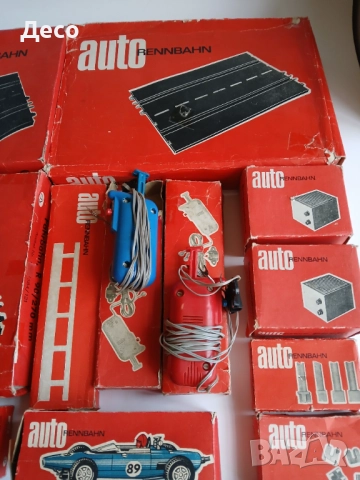 Prefo стара електрическа писта с колички ГДР., снимка 3 - Колекции - 52390196