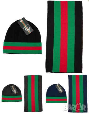 шапка и шал hugo boss emporio armani gucci louis vuitton , снимка 8 - Шапки - 50744783