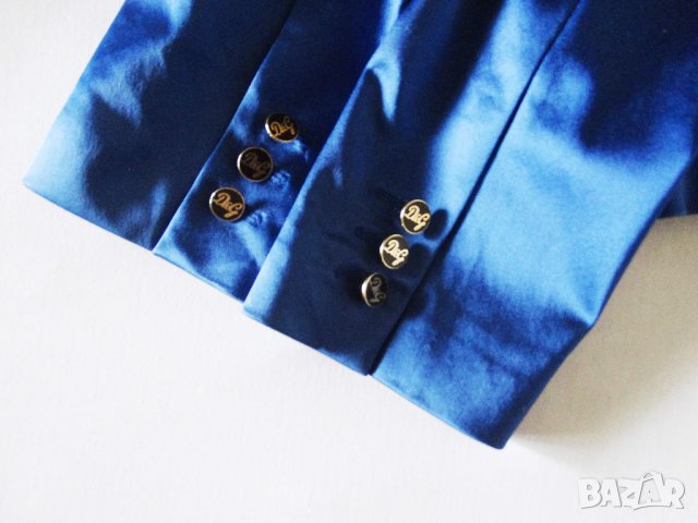 DOLCE & GABBANA D&G Italy Electric Blue Дамско Сако IT 30/ 44, снимка 13 - Сака - 29042175