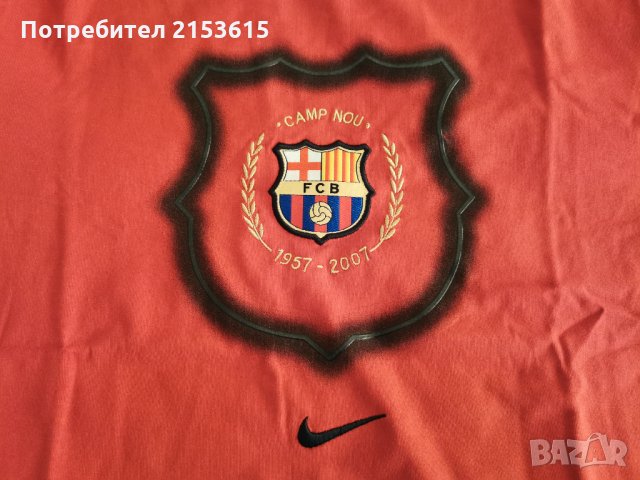 nike  barcelona  camp nou тениска с къс ръкав червена оригинална, снимка 7 - Тениски - 35225756
