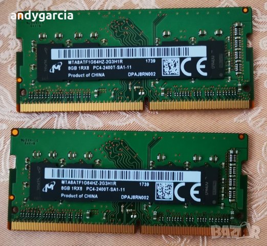 16GB DDR4 KIT 2400mhz SODIMM PC4 рам памет лаптоп КИТ комплект, снимка 1