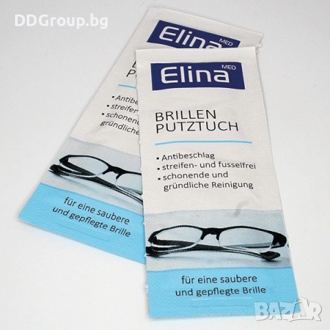 Elina Med почистващи кърпи за очила, 30бр, снимка 2 - Други - 52338671