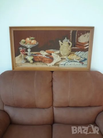 Голям гоблен - ръчна изработка, снимка 9 - Гоблени - 50196748