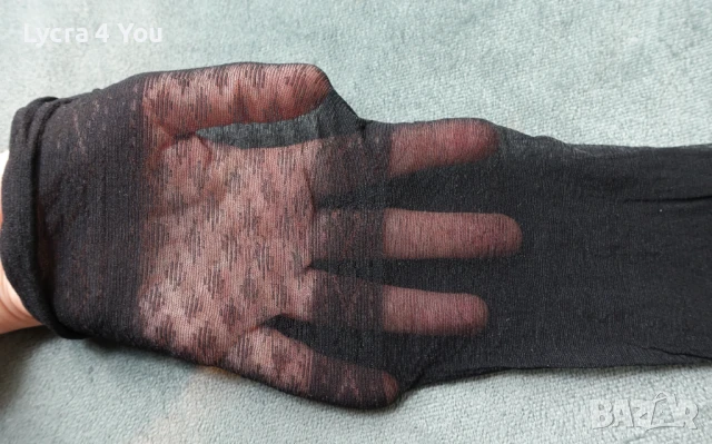 Cottelli Collection S/M луксозни черни чорапи за жартиери, снимка 9 - Бельо - 50787653