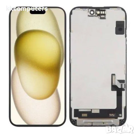 LCD Дисплей за iPhone 16 6.1 + Тъч скрийн / Черен / КЛАС A Баркод : 483916