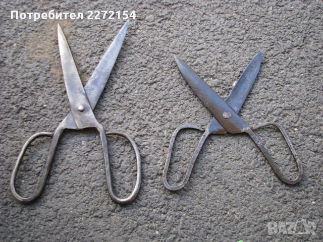 Кована ножица-19 век-2бр, снимка 3 - Антикварни и старинни предмети - 28591493