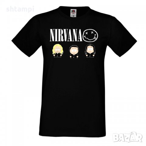 Мъжка тениска Nirvana 2, снимка 2 - Тениски - 32916185