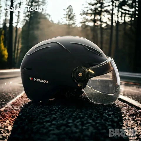 Каска за мотор, С Визьор - Черен мат, снимка 3 - Детски велосипеди, триколки и коли - 44741847