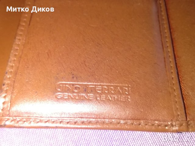 Ginno Ferrari женско портмоне оригинално марково италианско естествена кожа 125х95мм, снимка 10 - Портфейли, портмонета - 38517910