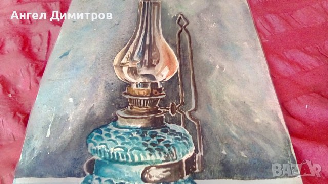 Ангел Ботев картина акварел 1948 г, снимка 2 - Картини - 39068780