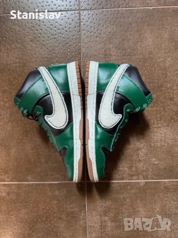 Nike Dunk High Retro University тъмно зелени, снимка 3 - Маратонки - 52433587