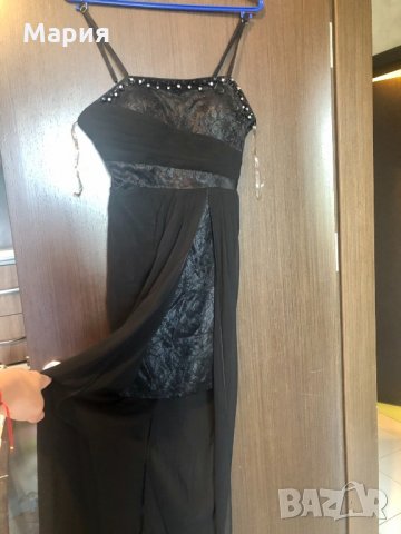 Дълга черна рокля, снимка 2 - Рокли - 33358090