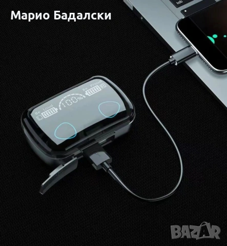 Безжични Bluetooth слушалки с LED дисплей – за iPhone и Android, снимка 5 - Слушалки и портативни колонки - 53078736
