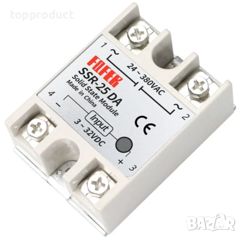 Солид стейт реле Solid State Relay SSR-25A, 40A, 60A, 80A, снимка 4 - Друга електроника - 33464038