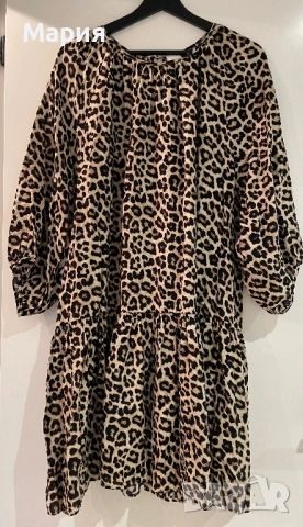 Рокля H&M леопардов принт, снимка 6 - Рокли - 53309179