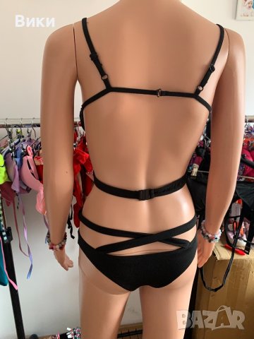 Черен бански в размер S и М, снимка 9 - Бански костюми - 40391314