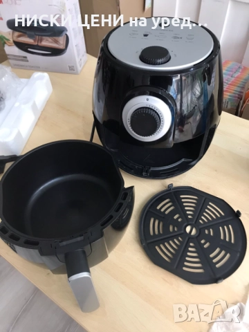 Фритюрник с горещ въздух Kochwerk 4L, 1400W черен