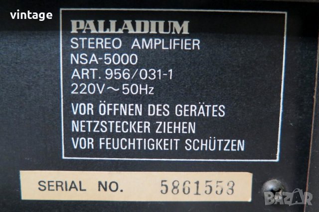 Palladium NSA-5000 (NEC AUA-5000E), снимка 7 - Ресийвъри, усилватели, смесителни пултове - 39983840