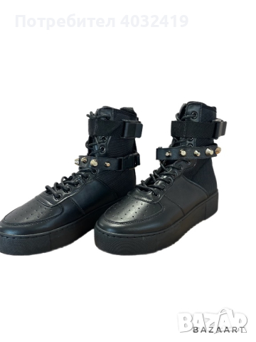 Черни дамски спортни обувки , снимка 3 - Кецове - 44857494