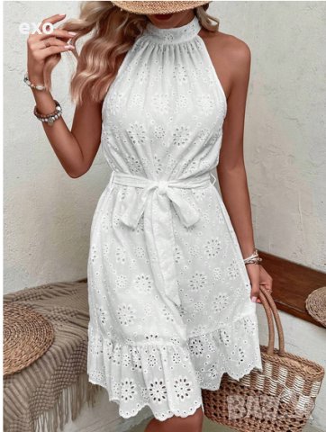 Бяла рокля, Бяла рокля дантела, Дантелена рокля, Красива рокля, снимка 4 - Рокли - 43764909