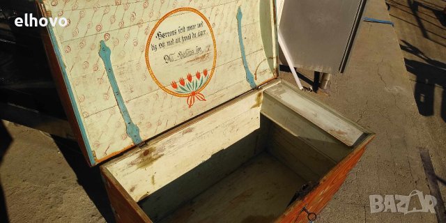 Сандък ракла за чеиз от 1843г, снимка 7 - Антикварни и старинни предмети - 43954303