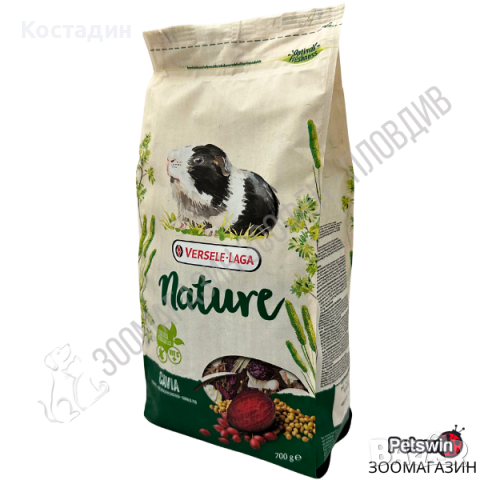 Пълноценна Храна за Морско Свинче - 0.7кг/2.3кг/9кг - Cavia Nature - Versele-Laga