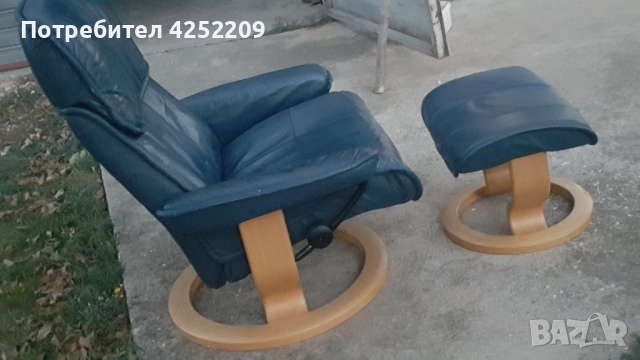 табуретка за крака + стол, снимка 15 - Дивани и мека мебел - 52042694