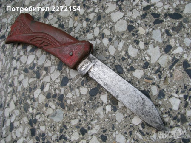 Стар нож ножка-лъв, снимка 3 - Антикварни и старинни предмети - 28349264