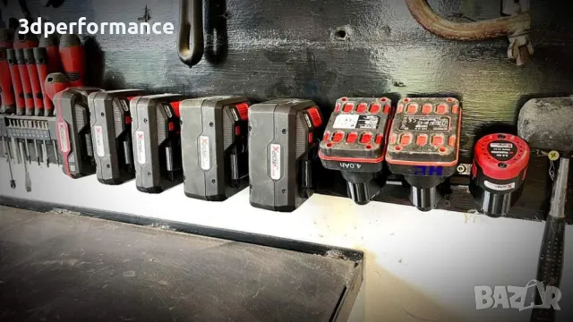 стойки за батерии и инструменти Dewalt, Parkside, Makita, Milwaukee, Bosch, Einhell, снимка 2 - Други инструменти - 44037498