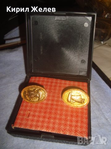 СТАРИ РЯДЪК МОДЕЛ ПОЗЛАТЕНИ БРОНЗОВИ ЛУКСОЗНИ БУТОНЕЛИ в КУТИЙКА 19820, снимка 7 - Антикварни и старинни предмети - 37590447