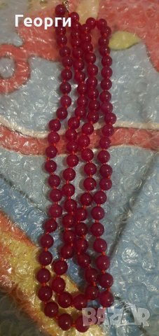 Красива огърлица от естествен Розов Рубин , снимка 7 - Колиета, медальони, синджири - 32954247