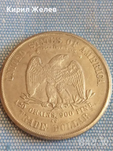 Монета РЕПЛИКА TRADE DOLLAR USA 1878 за КОЛЕКЦИЯ ДЕКОРАЦИЯ 49445, снимка 2 - Нумизматика и бонистика - 48388685