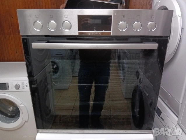 Иноксова печка за вграждане с керамичен плот Бош Bosch с две години гаранция!, снимка 8 - Печки, фурни - 53461375