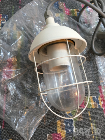 полилеи абажур пендел индустриален стил закрито и открито метална осветително к403