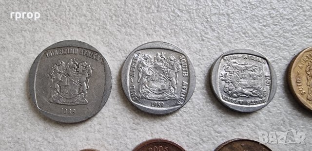 Монети. Южно Африканска Република . ЮАР. 1, 2, 5,10, 20 и 50 цента. 1, 2 и 5 ранда. По стара емисия., снимка 7 - Нумизматика и бонистика - 42284246