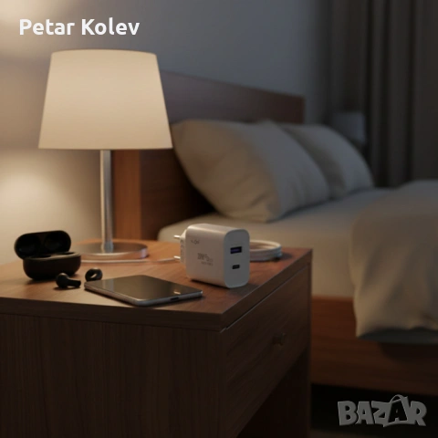 Адаптер за бързо зареждане KLGO PD-300, USB-A/USB-C, FAST CHARGING 20W, снимка 2 - USB кабели - 53401547