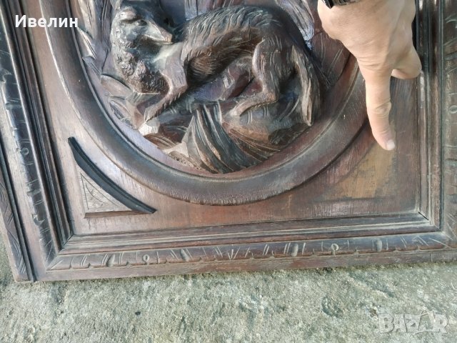 стара дърворезба,авторска, снимка 5 - Антикварни и старинни предмети - 32778505