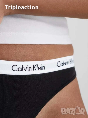Calvin Klein Underwear Бельо XL THONG 3PK* , снимка 4 - Бельо - 51465659