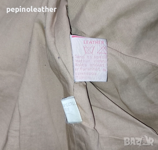 AIRBORNE американско оригинално пилотско кожено яке тип А-2, размер XL / 56, снимка 4 - Якета - 52794230