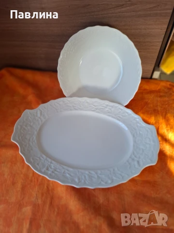 Баварски порцеланово плато и купа за салата 