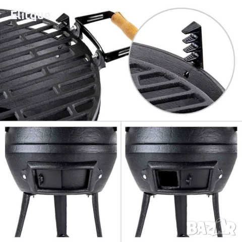 Чугунено барбекю Muhler 632, 37xH48cm, снимка 2 - Други стоки за дома - 52854658