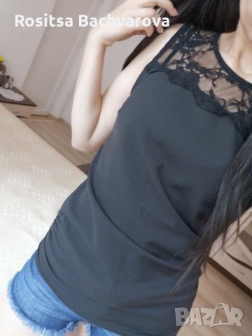 Черен топ, S размер, снимка 6 - Корсети, бюстиета, топове - 28889110