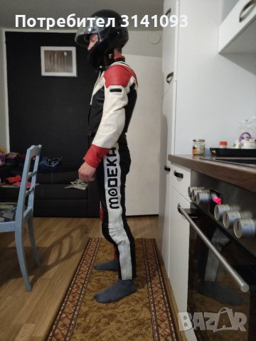 Кожен мото екип Модека No 42., снимка 5 - Спортна екипировка - 38414495