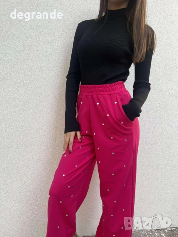 Ефектни спортни долнища с камъчета, снимка 4 - Спортни екипи - 52574242