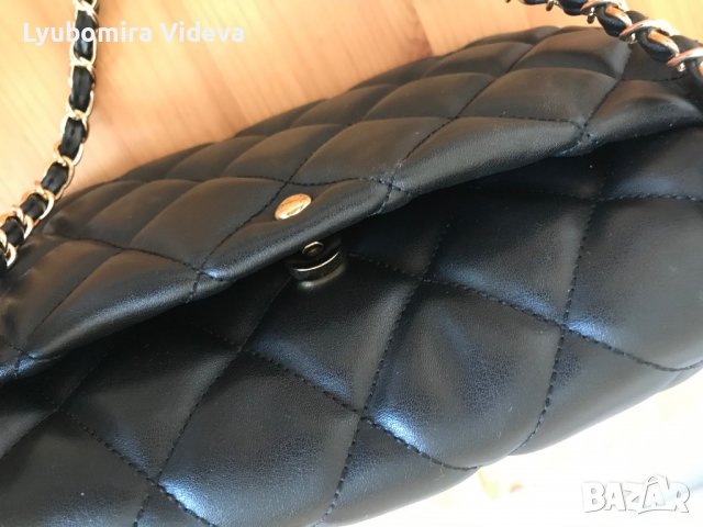 Черна дамска чанта, снимка 7 - Чанти - 38013188
