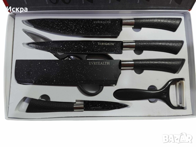 Комплект кухненски ножове , снимка 2 - Прибори за хранене, готвене и сервиране - 44853748