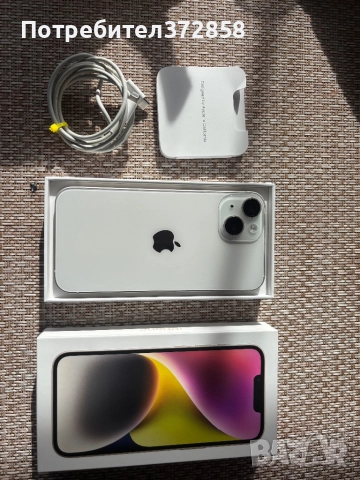 Iphone 14 starlight запазен, снимка 3 - Apple iPhone - 52454202