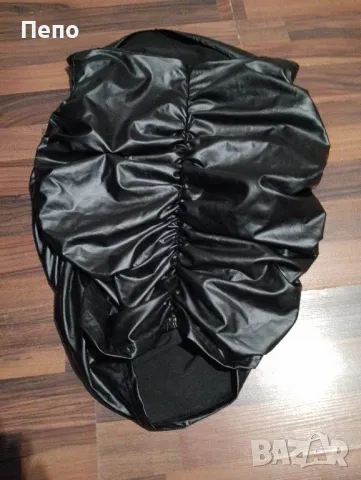 Кожена ефектна пола, снимка 2 - Поли - 49879524